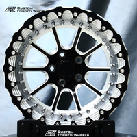 Jantes de course forgées de style drag, légères, à 5 branches, 17x10.5J, 5x114.3, avec système de blocage de roue, pour Ford Mustang 5.0 2020