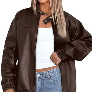 เสื้อแจ็คเก็ตหนังวัวสำหรับผู้ชาย ระบายอากาศได้ดี เป็นมิตรกับสิ่งแวดล้อม แห้งเร็ว อุ่นในฤดูหนาว คอตั้ง สไตล์ลำลอง คุณภาพสูง ราคาสมเหตุสมผล - Product Image 1