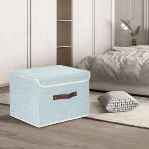 OEM Custom Foldable Washable Fabric Storage Boxes & Bins Lids for Home Office Wardrobe Living Room Organizers-Wholesale Supply - Product Image 2