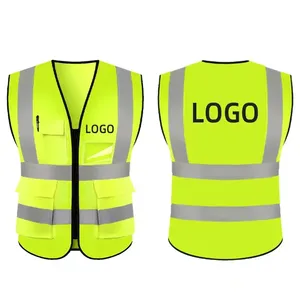 Vente en gros de haute qualité poches multifonctionnelles protection de sécurité gilet réfléchissant vêtements de sécurité - Product Image 2