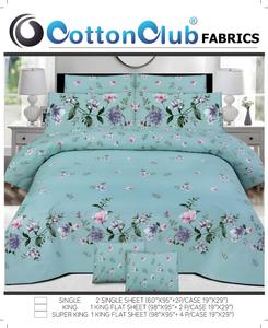 Ensemble de draps de lit en coton pakistanais 100% de haute qualité nouvelle Collection prix de gros tissu matériel - Product Image 5