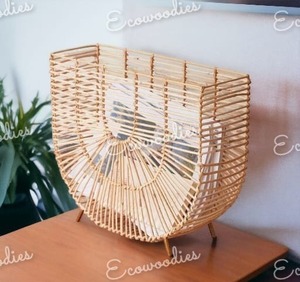 ชั้นวางนิตยสารหวายหรูหราทันสมัยชั้นวางนิตยสารหนังสือพิมพ์ใช้สำหรับบ้านโรงแรมสำนักงาน - Product Image 1