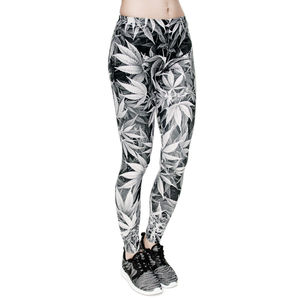 Professional Sublimation 2024 Hot Sale Custom Made High-quality Full Length Yoga Pants Spandex Polyester Solid <b>Pattern</b> <b>Leggings</b> - Product Image 1