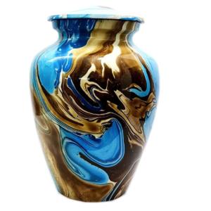 Urnes de crémation en aluminium de qualité supérieure pour adultes accessoires funéraires urnes en métal avec gravure et autocollant fini - Product Image 4