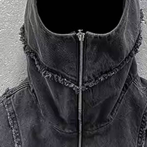 Streetwear unisexe College Hoodies personnalisés sans ficelle détresse respirant coton mélangé Hoodie - Product Image 6