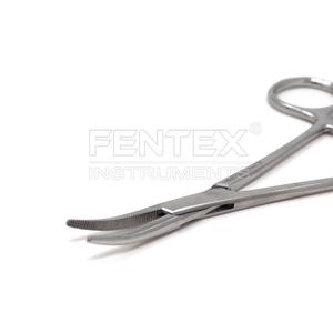 Pinzas Quirúrgicas Fentex de Alta Calidad, Pinzas Curvas Tipo Mosquito de Acero Inoxidable, Fuente de Alimentación Manual - Product Image 1