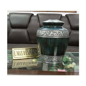 Fournitures funéraires de qualité supérieure Urnes de crémation en métal/Urnes de crémation en aluminium pour adultes pour cendres humaines de l'exportateur indien - Product Image 1