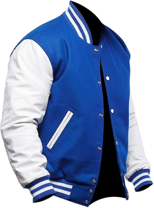 Cómodas chaquetas con letras, ropa deportiva, chaqueta universitaria para hombres, chaquetas de béisbol fabricadas en Pakistán - Product Image 6