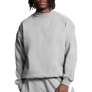 Sweat-shirt à col rond pour homme, en coton molletonné, coupe ample, style streetwear décontracté - Product Image 1