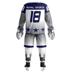 Vêtements de sport de haute qualité fabriqués en polyester, uniformes de hockey sur glace sur mesure pour hommes, à prix réduit - Product Image 4