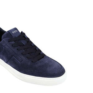 Sneakers da Uomo Tod's in Camoscio Blu Imbottite, Taglia 6.5, Stile Basket - Product Image 3