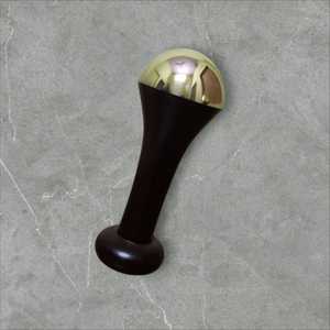 Best Selling Kansa Bronze Massageador Corporal Sem Fio Dupla Finalidade Ayurvédica Massagem Perna Rosto com Punho De Madeira Massageador Do Pé Índia