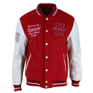 Veste ODM OEM pour hommes Custom College Varsity Vintage Bomber Style Cotton Shell Plus Size Letterman Brodé de haute qualité - Product Image 4