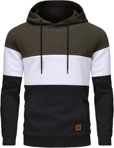 100% coton Streetwear pull à capuche impression numérique cravate-teinture Applique Design lavé à l'acide délavé solide doublé devant - Product Image 2