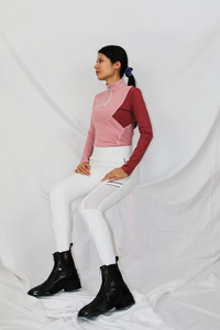 Hot Sale Ladies Equestrian Horse Riding Shirts Elegant <b>Long</b> <b>Sleeve</b> Four-Way <b>Stretch</b> Eco-Friendly Sports <b>Tops</b> - Product Image 5