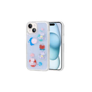 Étui en silicone liquide gaufré de luxe premium pour iPhone 15, coque de protection souple en TPU brillant de la marque Netzy - Product Image 1