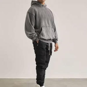 Custom Heavyweight 420 Gsm Hoodie No String Custom Men Distressed Oversized Blank Vintage Acid Washed Hoodie Unisex - Product Image 3