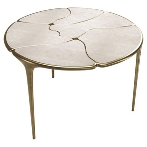 Silver metal legs style living room furniture round modern Decorative Home Decor Modern Metal Side <b>Table</b> - Product Image 3