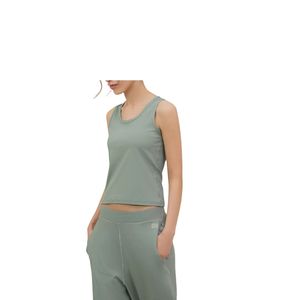 Camiseta sin Mangas Corta de Algodón Acanalado para Mujer, Personalizada al por Mayor, con Logotipo Personalizado, Chaleco de Verano, Ropa Informal Cómoda, Camiseta Deportiva para Correr - Product Image 2