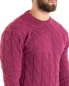 เสื้อกันหนาวผู้ชายแขนยาวเสื้อผ้าผู้ชายผ้าฝ้าย 2024 ออกแบบแฟชั่นใหม่ฤดูหนาวBreathableคุณภาพสูงCrewneckเสื้อกันหนาวผู้ชาย - Product Image 5