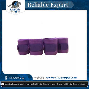 Soins équestres pour chevaux Bandages en coton confortables Équipement d'équitation doux comprenant des bottes de cheval - Product Image 6