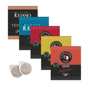 ชุดทดลองกาแฟแคปซูลย่อยสลายได้ Caffe Iuliano Ese 44 มม. เอสเพรสโซอิตาเลียน - Product Image 2