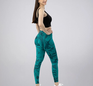 Leggings en tissu brossé super doux, imprimés sur toute la surface, personnalisables par OEM, couleurs variées, impression 3D, leggings élastiques sexy pour femmes - Product Image 5