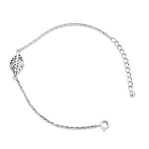 NOVAMART Fine Zarkan Linear Silver <b>Bracelet</b> with Leaf Cut Diamond Elegant <b>Bangles</b> & <b>Bracelets</b> Collection Wholesale Export - Product Image 5