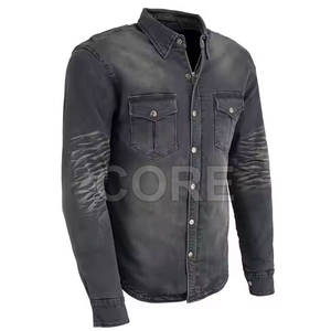 High Quality <b>Men's</b> <b>Jeans</b> Shirt Latest Design New Style Low Moq <b>Cheap</b> Price <b>Men's</b> <b>Jeans</b> Shirt - Product Image 2