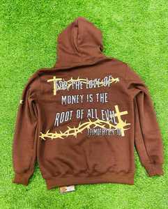 Sweats à capuche décontractés d'hiver pour hommes Couleur unie 100% coton Regular Fit Respirant Vêtements de mode écologiques - Product Image 1