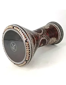 Gawharet El Fan 22cm Clásico Darbuka Doumbek - Tambor de Percusión Egipcio con Incrustaciones de Perlas - Product Image 3