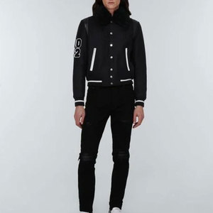 Veste d'université de haute qualité pour hommes, vente en gros, bombardier de Baseball personnalisé - Product Image 2