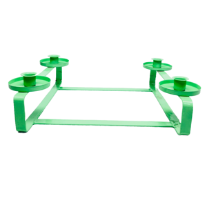 Pretty Green Four-Head Metal Iron Candle Stand Christmas Tabletop Decorativo Taper Candle Holder Mesa de comedor Home Garden Use - Product Image 2