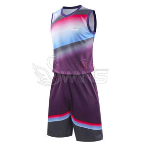 Ensemble d'uniformes de basket-ball respirants personnalisables, grande taille, concevez votre propre tenue à prix d'usine, vêtements de basket-ball - Product Image 1