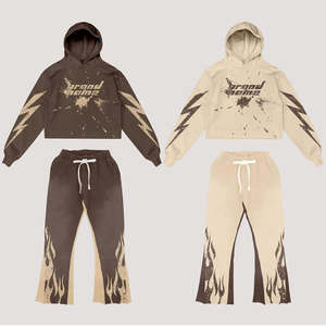 Alta calidad nuevo 2025 ropa deportiva para hombres ropa de entrenamiento Loungewear chándal para hombres conjuntos 2 piezas chándal personalizado conjuntos de jogging - Product Image 2