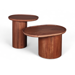 Elegante mesa de centro para sala de estar, elegante tapa de madera, diseño minimalista, decorativa, multifuncional, para interiores de casas contemporáneas - Product Image 1