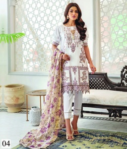 ชุดผ้าฝ้ายปักลายสำหรับผู้หญิงชุดปาร์ตี้สไตล์ปากีสถาน - Product Image 2