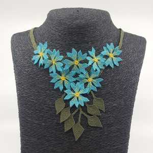 İğne Oyası Hayallerim Kolye Collier à la mode avec pendentif attrape-rêves - Product Image 1