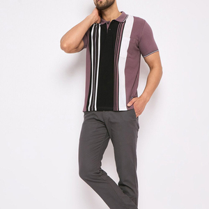 Camiseta Polo para hombre estilo botón frontal con cuello de plumón hecha en Sialkot estilo bolsillo delantero izquierdo ropa para exteriores camiseta Polo para hombre - Product Image 5