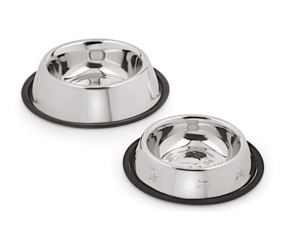 ชุดชามอาหารและน้ำสุนัขสแตนเลสแบบรักษ์โลก 2 ใบ พร้อมเคลือบโครเมียม ปลอดภัยสำหรับสัมผัสอาหาร ดีไซน์คลาสสิก - Product Image 2