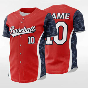 Maillot de sport personnalisé de haute qualité pour hommes, maillot de baseball en tissu frais respirant avec impression par sublimation à bas prix - Product Image 5