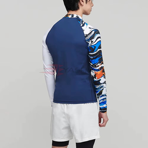 Camiseta de Protección Solar de Alta Calidad, Transpirable, de Spandex/Poliéster, Diseño Personalizado para Hombre, Venta al Por Mayor, con Función de Secado Rápido - Product Image 2