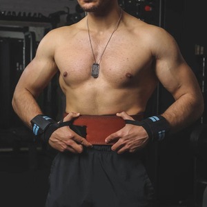 Cinturón de gimnasio Levantamiento de pesas Cuero de vaca Palanca Hebilla Cinturones de levantamiento de pesas Fábrica de cinturones de levantamiento de pesas de color marrón personalizado - Product Image 4