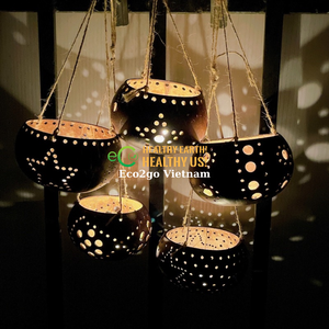 2025 Hot New Coconut Tealight/Portavelas de Eco2go Vietnam para ocasiones navideñas - Product Image 6