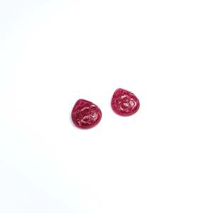 Rubis naturel de Bangkok, pierres précieuses en vrac de luxe, 26,58 carats, poires sculptées en forme de fleur, coupe hexagonale fine, rouge, gris, rose, traitées thermiquement, certifiées IGI - Product Image 5