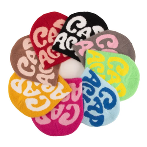 Precio de fábrica de lujo Unisex logotipo personalizado Gorros especial Jacquard Beanie Sombrero de invierno Beanie con forro de satén - Product Image 3