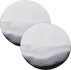New Octagon brushed gold stainless steel <b>coasters</b> <b>set</b> of twelve modern luxury drink holders for tabletop protection home kitchen - Product Image 5