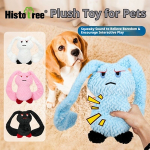 Jouet pour chien en peluche grinçant avec un matériau doux au design mignon pour mâcher et jouer soulage l'ennui - Product Image 6