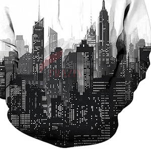 เสื้อฮู้ดพิมพ์ลาย3D ของผู้ชายเสื้อสวมหัวสีพื้นพิมพ์ลาย3D ดีไซน์ตามสั่ง - Product Image 6