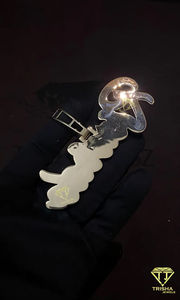 Nombre personalizado colgante Real VVS Lab Grown diamantes en capas 925 plata esterlina rodio plateado regalo personalizado Hip Hop joyería - Product Image 6